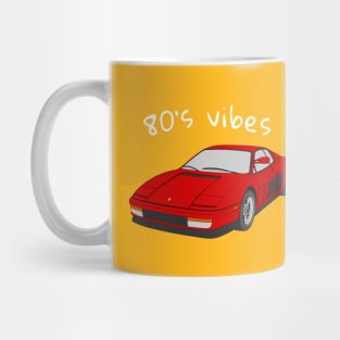 vintage ferrari car 80s Mug